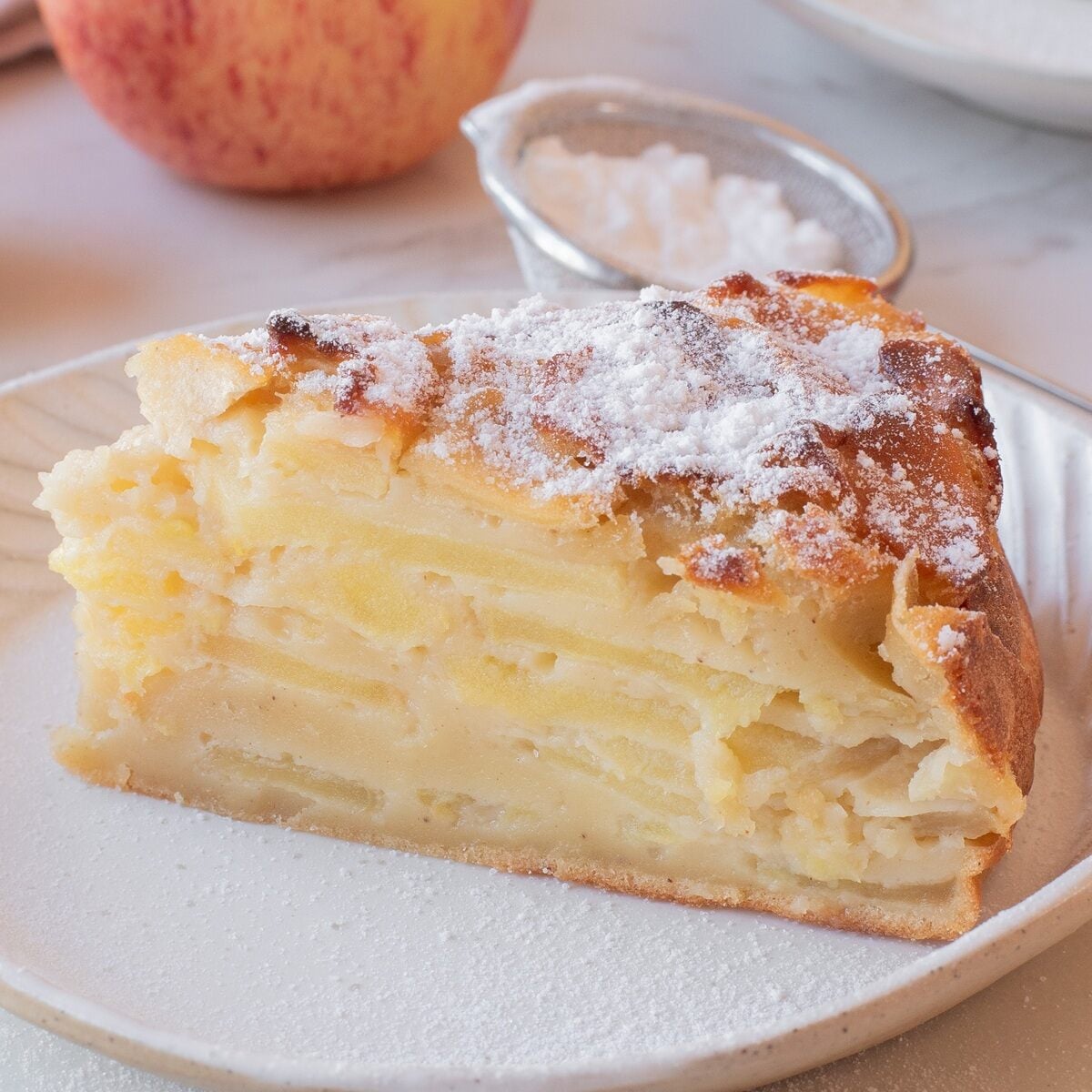 invisible apple cake