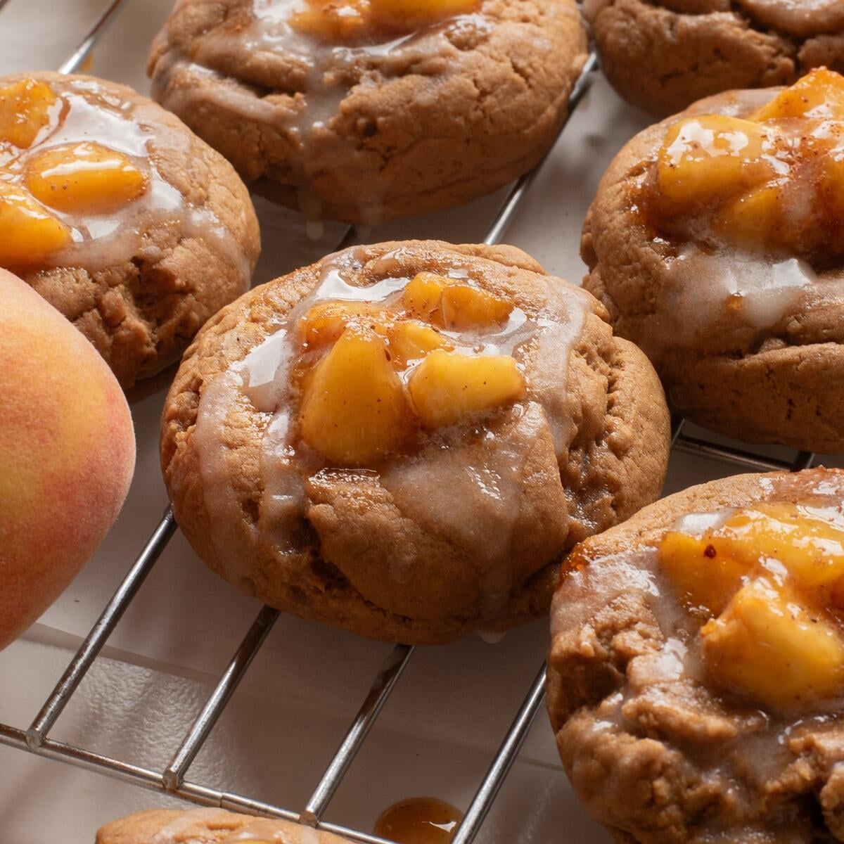 peach cobbler cookies