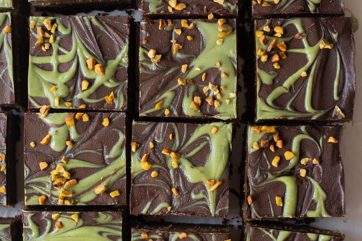 Chocolate Pistachio Brownies