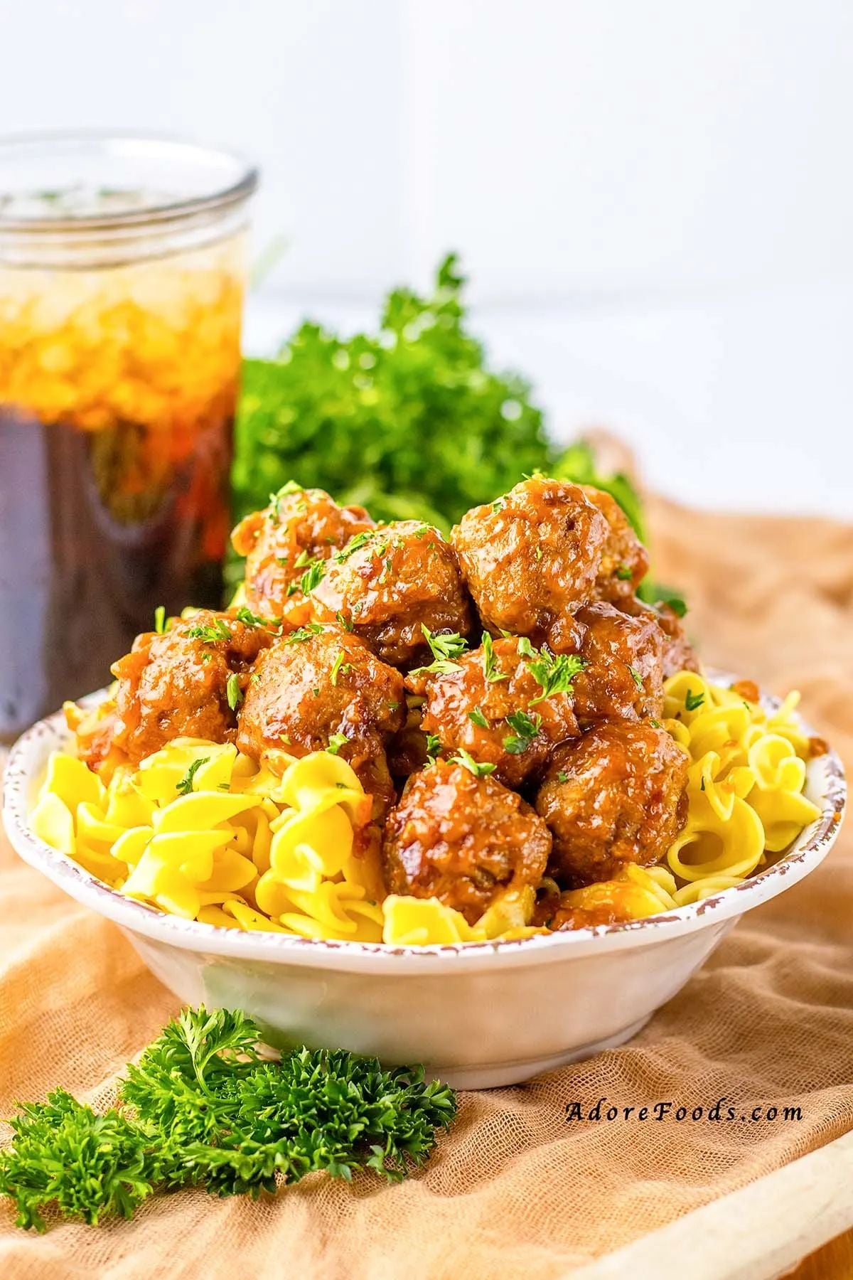 Slow Cooker Salisbury Steak Meatballs