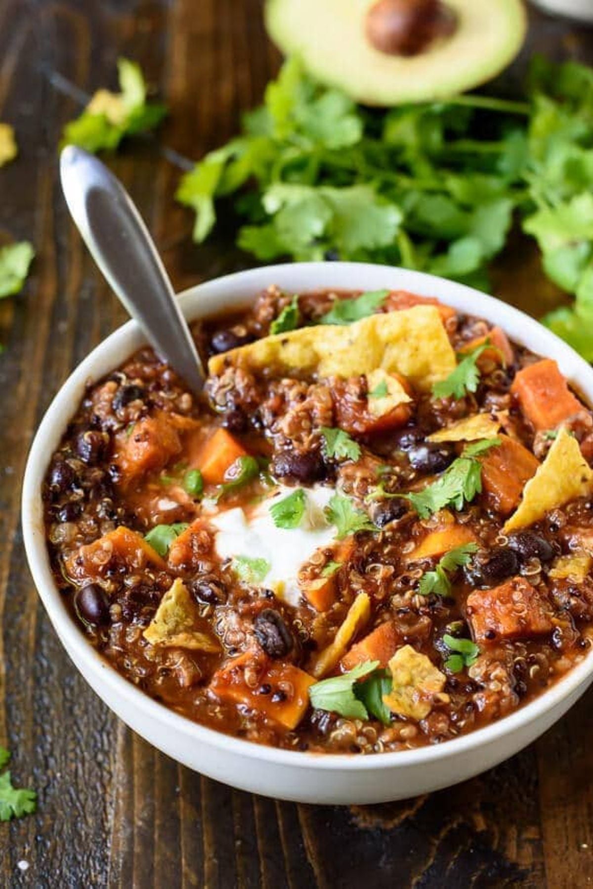 Slow Cooker Turkey Chili with Sweet Potatoes