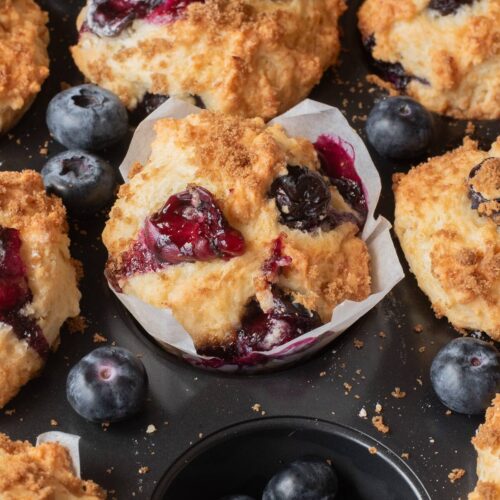 cottage cheese blueberry muffins