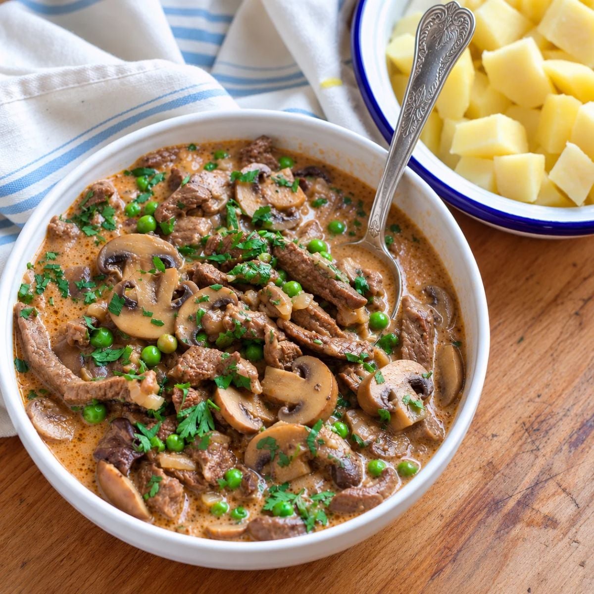 Stovetop Beef Stroganoff