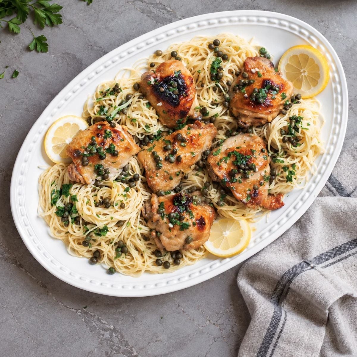 chicken piccata recipe serving suggestions