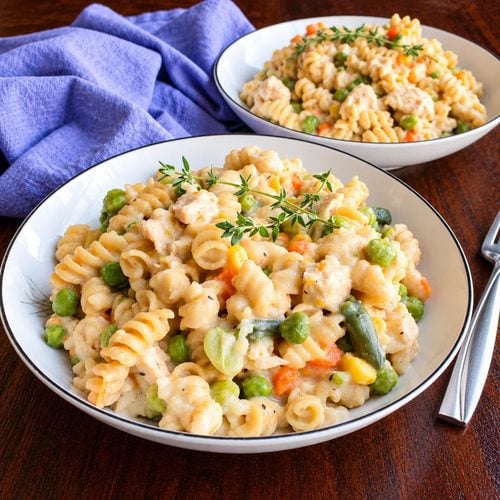 creamy chicken noodles