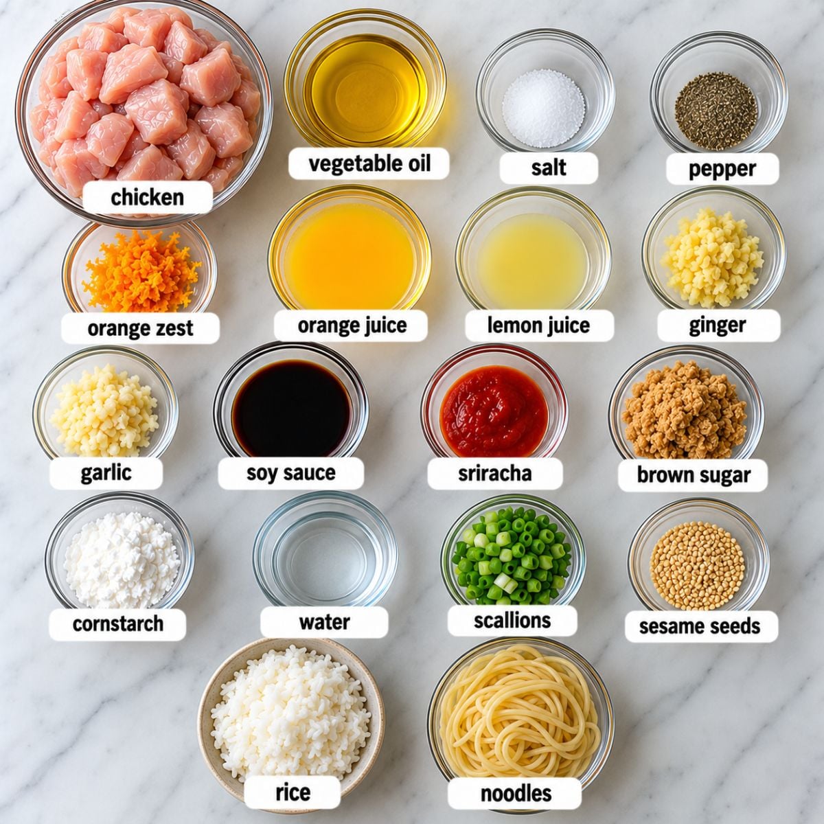 orange chicken recipe ingredients