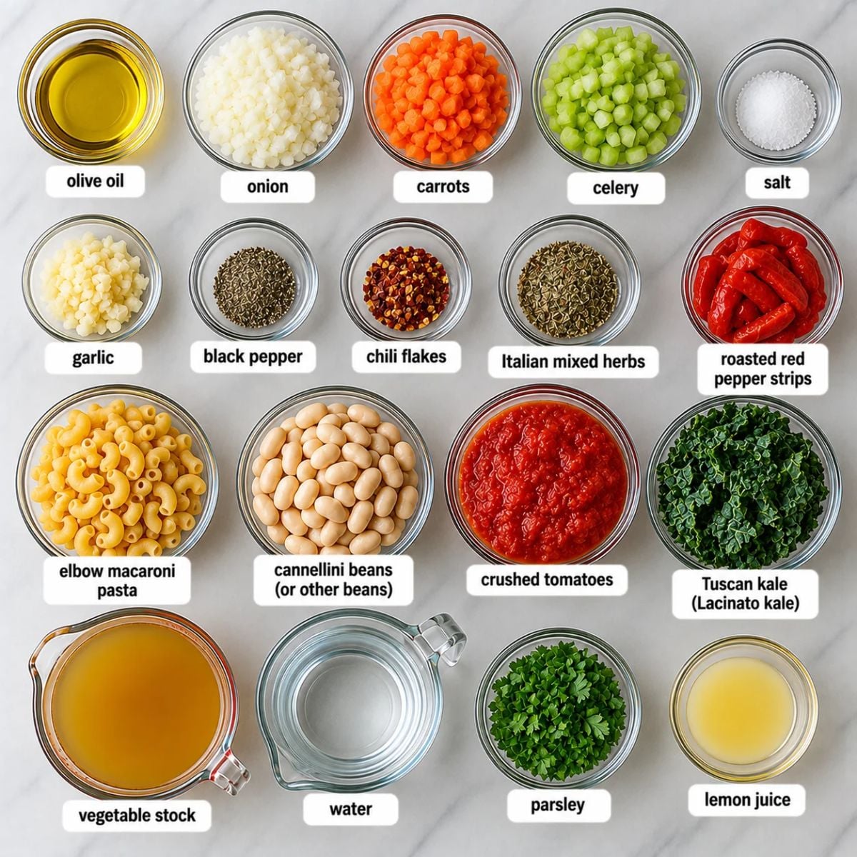 pasta fagioli soup recipe ingredients