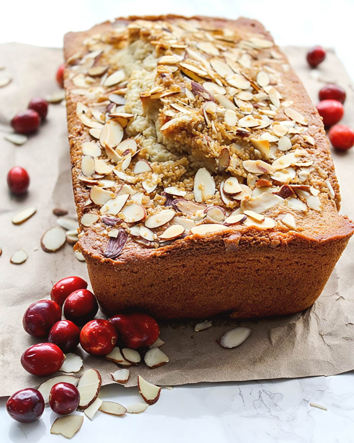 Moist cranberry sauce coffee cake with sweet cranberry swirls and a buttery crumb topping.